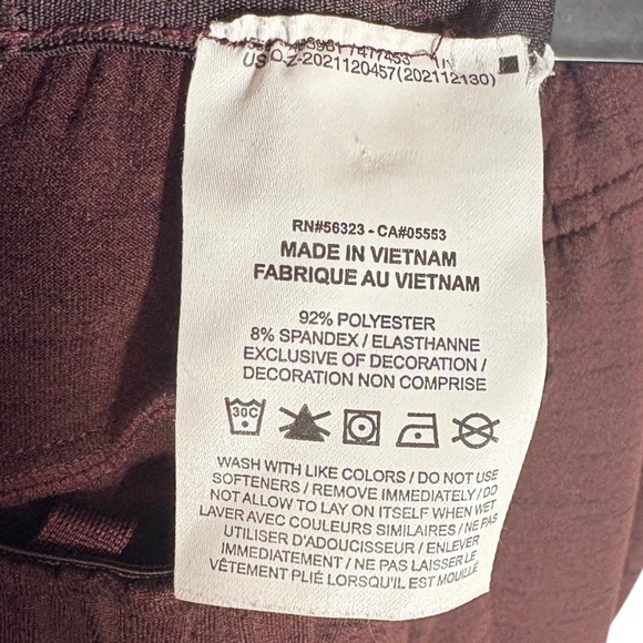 Nike Men’s Move to Zero Joggers Yoga Pants Men’s 2XL-Tall Maroon CZ2208-652 - Picture 6 of 8